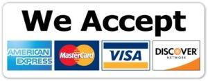We Accept all Creditdebit Card Payments
