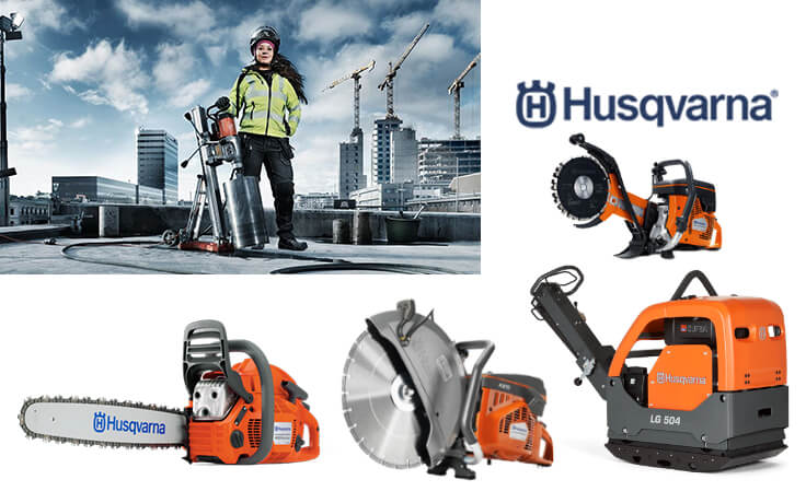 Husqvarna construction equipments