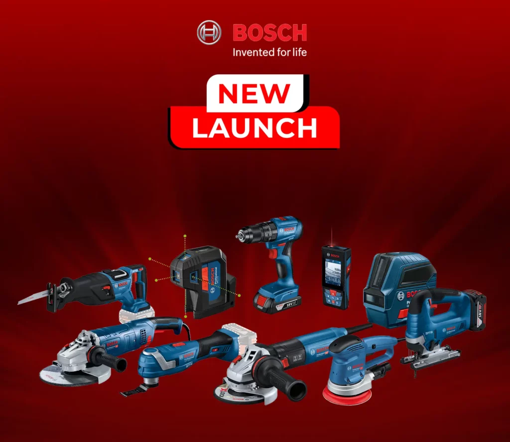 Wide range of bosch power tools